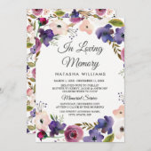 Ankündigungsdienst für Blumenkreide Einladung (Vorne/Hinten)