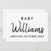 Ankündigungskarte der modernen Kraft-Schwangerscha Ankündigung (Vorne/Hinten)