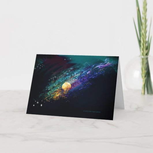 Ankündigungskarte "Fiery Moon #2" Ankündigung (Vorderseite)