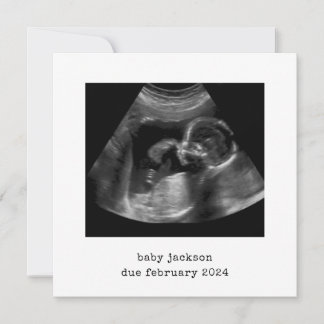 Ankündigungskarte für Baby Scan-Foto Feiertagskarte