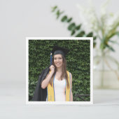 Ankündigungskarte für das Minimalistische Foto Ankündigung (Stehend Vorderseite)