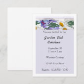 Ankündigungskarte für das Mittagessen Ankündigung (Vorne/Hinten)