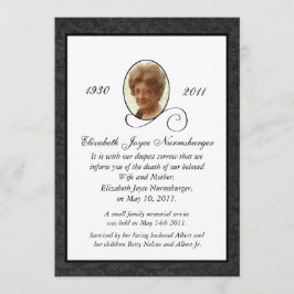 Ankündigungskarte für das traditionelle Foto Ankündigung