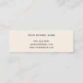 Ankündigungskarte für den Abschluss an der Grenze  Telefonnummerkarte (Rückseite)