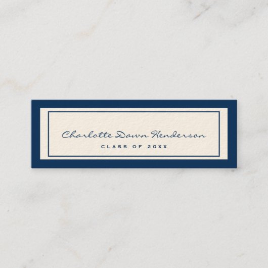 Ankündigungskarte für den Abschluss an der Grenze  Telefonnummerkarte (Vorderseite)