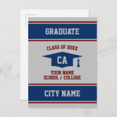 Ankündigungskarte für den Abschluss geschlossen Se Ankündigungspostkarte (Vorne/Hinten)