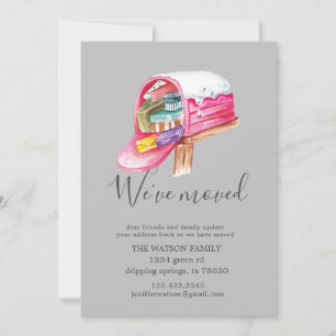 Ankündigungskarte für den Austausch von Urlaubsbox Karte