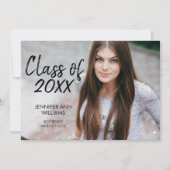 Ankündigungskarte für den Minimalistischen Foto Ab Ankündigung (Vorderseite)