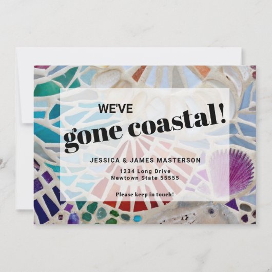 Ankündigungskarte für den Strandwechsel Ankündigung (Vorderseite)