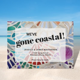 Ankündigungskarte für den Strandwechsel Ankündigung