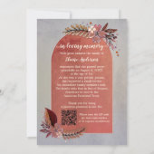 Ankündigungskarte für den Tod des Fotos Einladung (Rückseite)