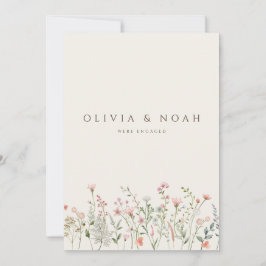 Ankündigungskarte für die einfache Wildblume Verlo Ankündigung