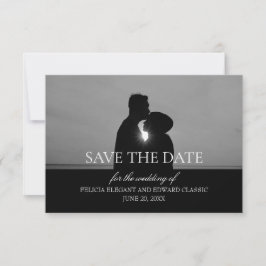 Ankündigungskarte für die Foto-Verlobung Save the  RSVP Karte