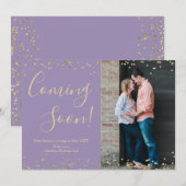 Ankündigungskarte für die Schwangerschaft bei Conf Ankündigung (Vorne/Hinten)