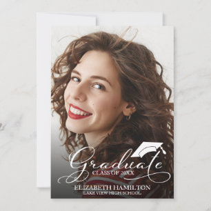 Ankündigungskarte für Foto-Abschluss in der Hochsc Ankündigung