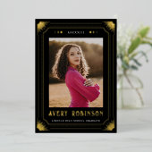 Ankündigungskarte für Gold Foil Tarot Abschluss Fo Folieneinladung (Stehend vorne)