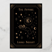 Ankündigungskarte für Gold Foil Tarot Abschluss Fo Folieneinladung (Rückseite)