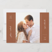 Ankündigungskarte für Minimalistisches Save the Da Einladung (Vorderseite)