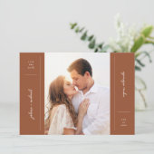 Ankündigungskarte für Minimalistisches Save the Da Einladung (Stehend Vorderseite)