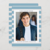 Ankündigungskarte für moderne Frame Abschluss Ankündigung (Vorne/Hinten)