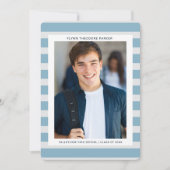 Ankündigungskarte für moderne Frame Abschluss Ankündigung (Vorderseite)