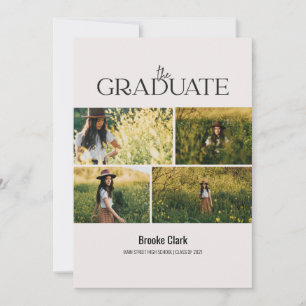 Ankündigungskarte für moderne Graduate Foto Ankündigung