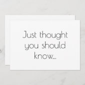 Ankündigungskarte für moderne Minimalistische Schw Ankündigung (Vorne/Hinten)