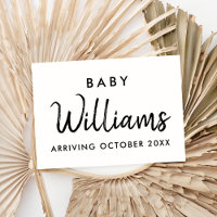 Ankündigungskarte für moderne Schwangerschaft