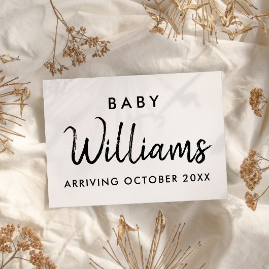 Ankündigungskarte für moderne Schwangerschaft Ankündigung