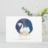 Ankündigungskarte für schöne Schwanenschwangerscha Ankündigung (Stehend Vorderseite)