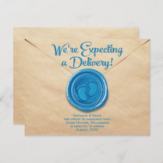 Ankündigungskarte für schwangerschaftsbillige Katz Ankündigung (Vorne/Hinten)