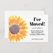 Ankündigungskarte für Sonnenblumen (Vorne/Hinten)