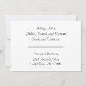 Ankündigungskarte "House and Trees New Address Fla Ankündigung (Rückseite)