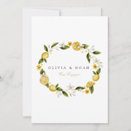 Ankündigungskarte zur Verlobung des Mittelmeerlemo Ankündigung