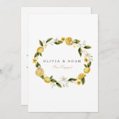 Ankündigungskarte zur Verlobung des Mittelmeerlemo Ankündigung (Vorne/Hinten)