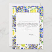 Ankündigungskarte zur Verlobung des Mittelmeerlemo Ankündigung (Rückseite)