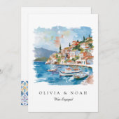 Ankündigungskarte zur Verlobung des Mittelmeerlemo Ankündigung (Vorne/Hinten)