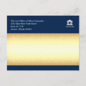 Ankündigungskarten der Anwaltskanzlei - Merlot Red Ankündigungspostkarte (Rückseite)