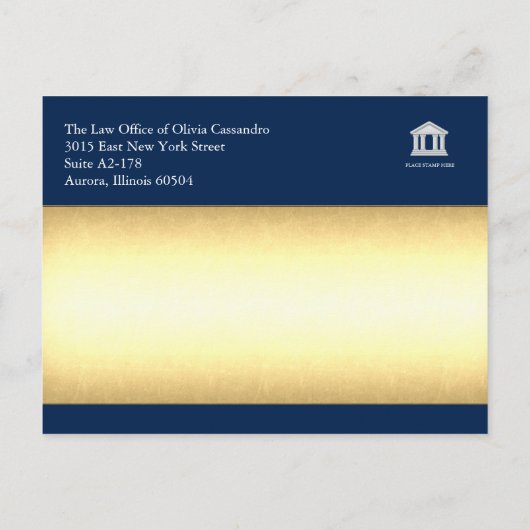 Ankündigungskarten der Anwaltskanzlei - Merlot Red Ankündigungspostkarte (Rückseite)