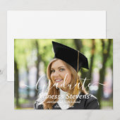 Ankündigungskarten für Foto-Collage-Abschluss Ankündigung (Vorne/Hinten)