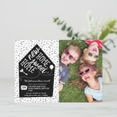 Ankündigungskarten für Fotos mit niedlicher Famili Ankündigung (Stehend Vorderseite)