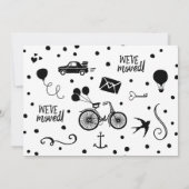 Ankündigungskarten für Fotos mit niedlicher Famili Ankündigung (Rückseite)