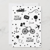 Ankündigungskarten für niedliche Kleinhütten Ankündigung (Rückseite)