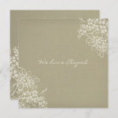 Ankündigungskarten für Vintage Blumen Ankündigung (Vorne/Hinten)