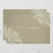 Ankündigungskarten für Vintage Blumen Ankündigung (Vorne/Hinten)