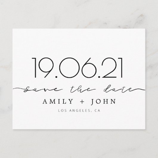   ANKÜNDIGUNGSPOSTKARTE (Vorderseite)