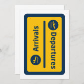 Ankunft/Abfahrt Einladung (Vorne/Hinten)