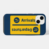 Ankunft/Abfahrt iPhone Hülle (Rückseite (Horizontal))