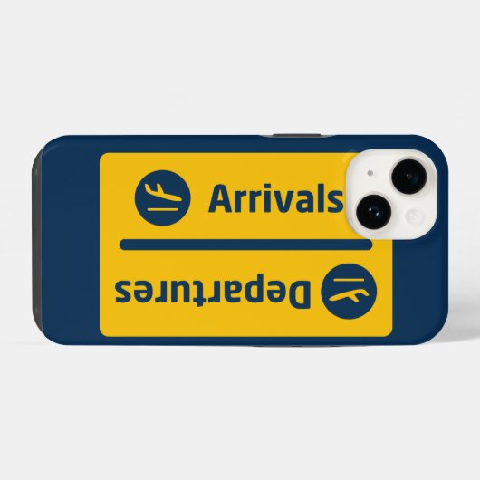 Ankunft/Abfahrt iPhone Hülle (Rückseite (Horizontal))
