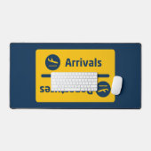 Ankunft/Abfahrt Schreibtischunterlage (Tastatur & Maus)